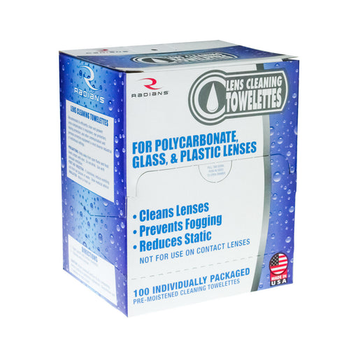 Radians LCD100 Safety Glass Lens Cleaner Towelette Dispenser