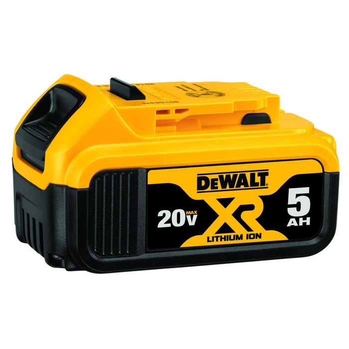 DeWalt DCB205-2 Premium Battery, 5 Ah Lithium Ion Battery, For Use With Dewalt 20 V Cordless Tools