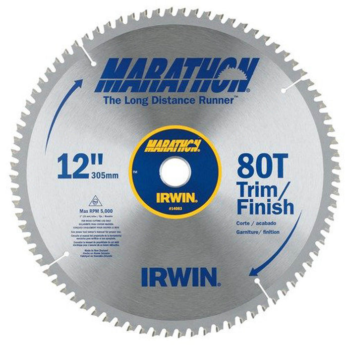 IRWIN 14083 12" 80 T Circular Saw Blade