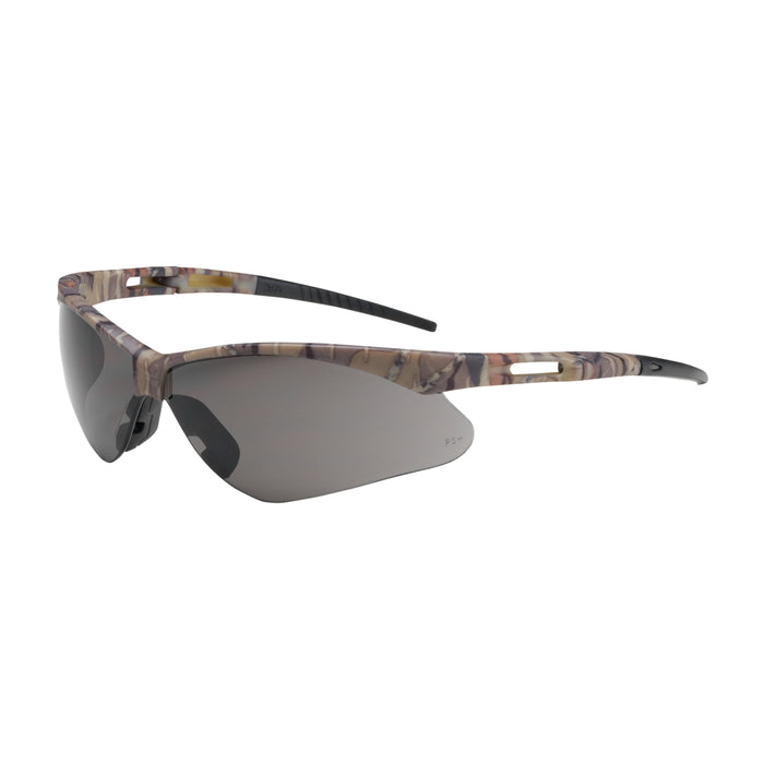PIP 250-AN-10123 Anser™ Semi-Rimless Safety Glasses with Camouflage Frame, Gray Lens and Anti-Scratch Coating
