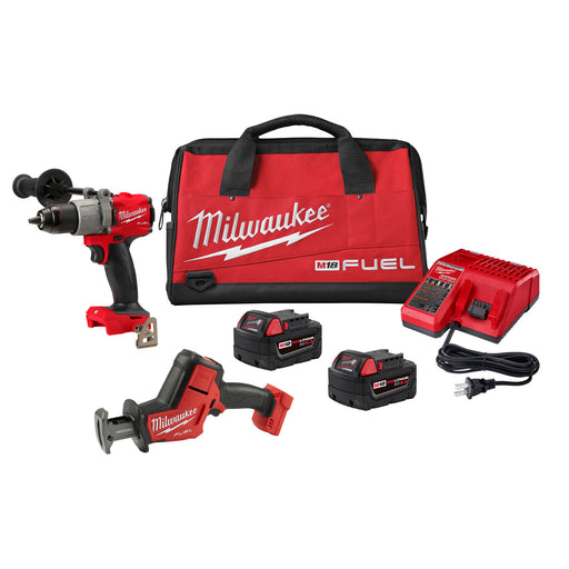Milwaukee 2804-22H M18 Fuel 1/2" Hammer Drill Kit w/ Hackzall