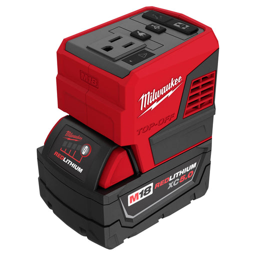 Milwaukee 2846-50 M18 Top-Off 175W Power Supply With M18 Redlithium XC5.0 Battery