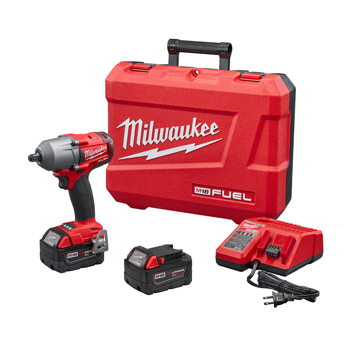 Milwaukee 2860-22 M18 Fuel 1/2" Mid-Torque Impact Wrench With Pin Detent Kit