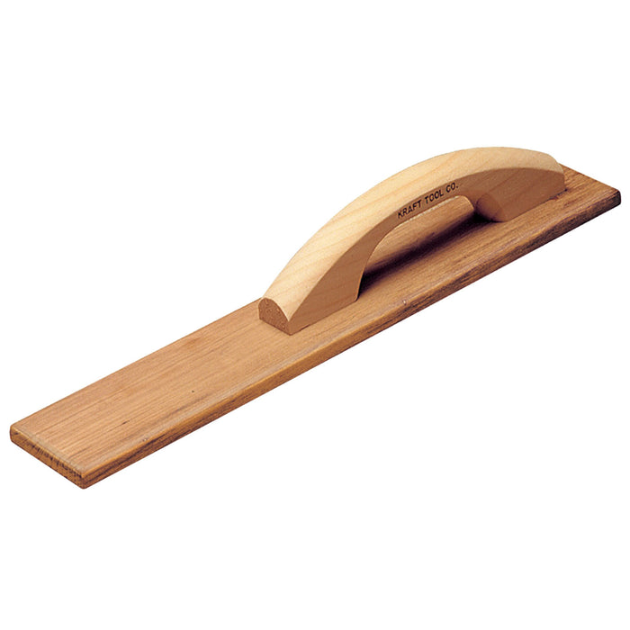 Kraft Tool Co. CF269 18" x 3-1/4" Teakwood Hand Float with Wood Handle