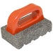 Kraft Tool Co. CF282 6" x 3" x 1" Rub Brick with Handle - 60 Grit