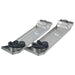 Kraft Tool Co. CC162 28" x 8" Lightweight Stainless Steel Knee Boards (Pair)