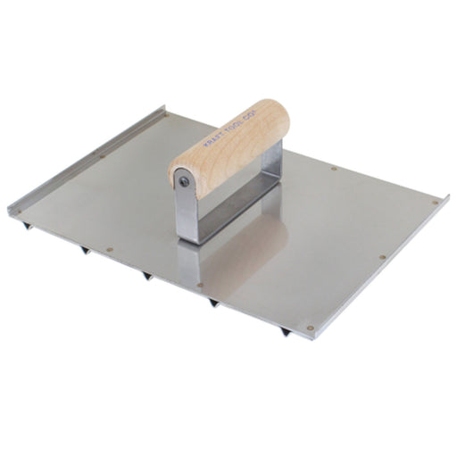 Kraft Tool Co. CF093 8" x 10-1/2" Wheelchair Groover (5 grooves) 2-1/4" on Center with Wood Handle