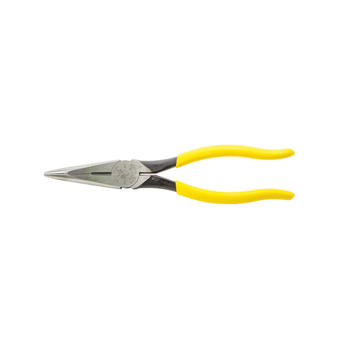 Klein Tools D203-8 Pliers, Long Nose Side-Cutters, 8-Inch