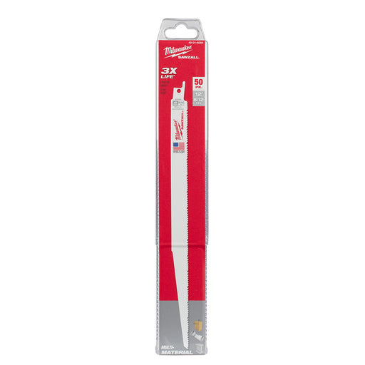 Milwaukee 48-01-6094 50 Pack 12 Inch 8/12 TPI Sawzall Standard Multi-Material Blades