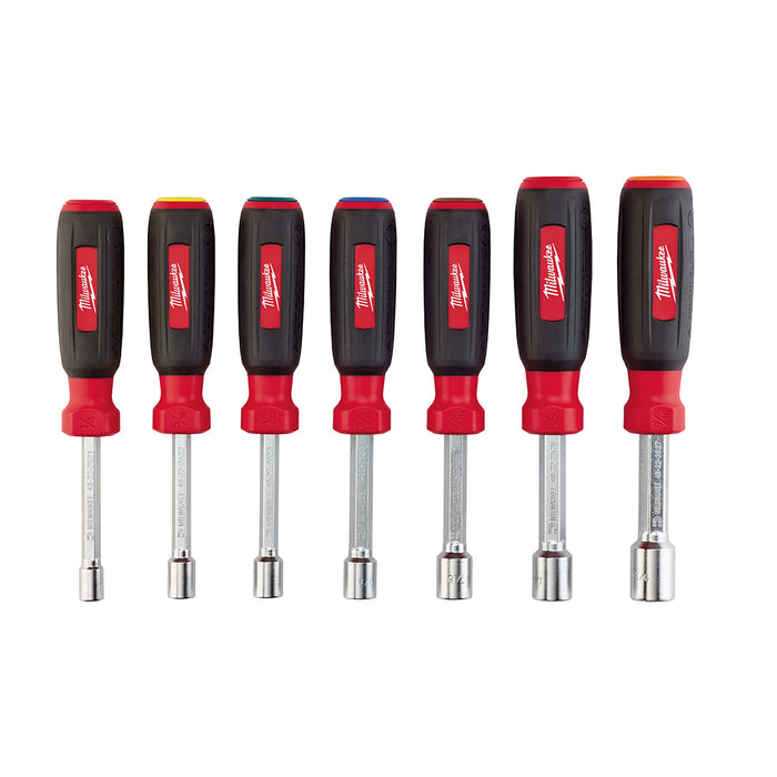 Milwaukee 48-22-2507 7 PC Magnetic HollowCore™ SAE Nut Driver Set