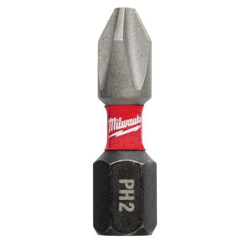 Milwaukee 48-32-4604 SHOCKWAVE™ Impact Phillips Bits, PH2, 1 in, 25 Contractor Pack