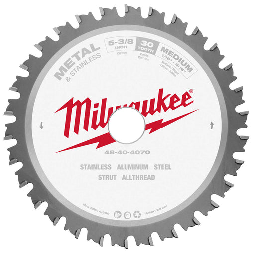 Milwaukee 48-40-4515 Circular Saw Blade, 8 In Dia X 0.073 In T, 42 Teeth, 5/8 In Arbor