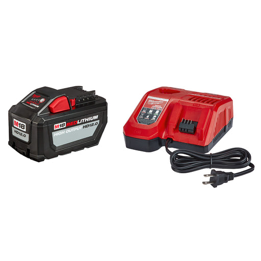 Milwaukee 48-59-1200 M18 Redlithium High Output HD12.0 Battery Pack w/ Rapid Charger