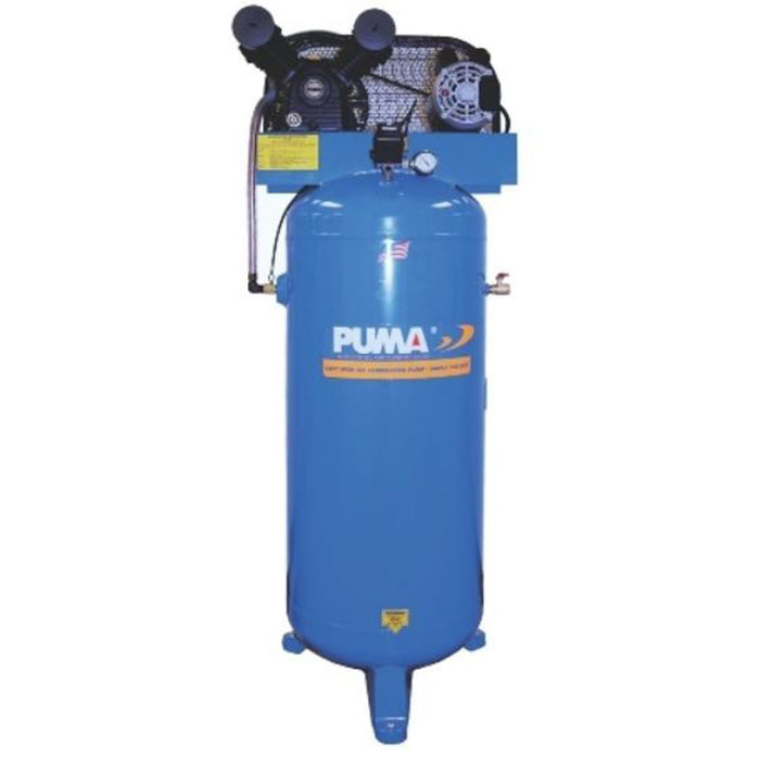 Puma Industries PK6060V 3-HP 60-Gallon (Belt Drive) Single-Stage Air Compressor (208-230V 1-Phase)