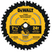 Dewalt DWA171424B10 7-1/4" 24T Circular Saw Blades