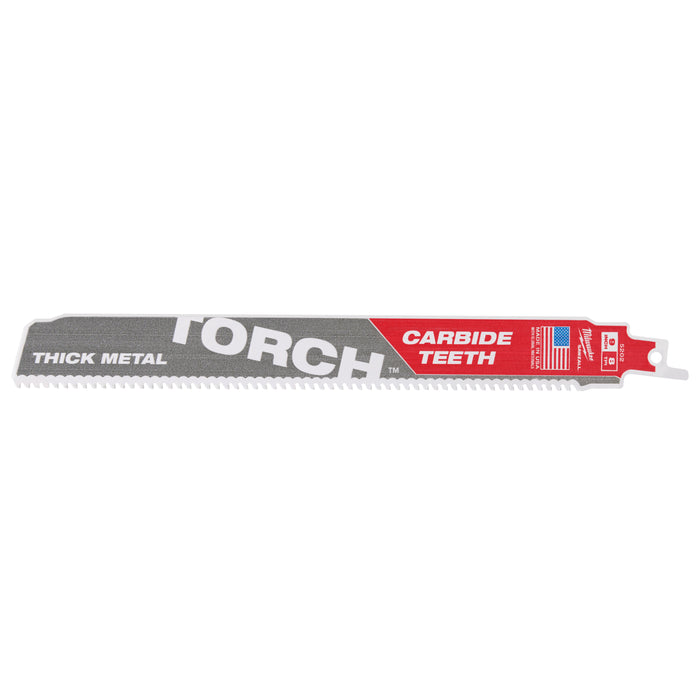 Milwaukee 48-00-5202 SAWZALL TORCH Carbide Blades, 9 In, 7 Tpi, 1 Pack
