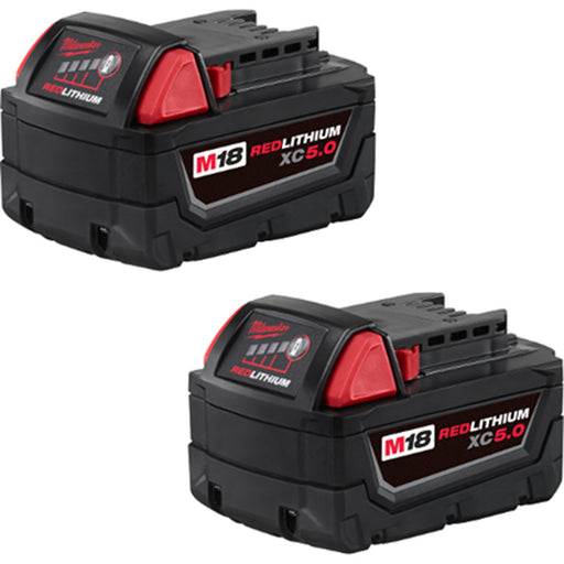 Milwaukee 48-11-1852 M18™ REDLITHIUM™ XC5.0 Extended Capacity Battery Two Pack
