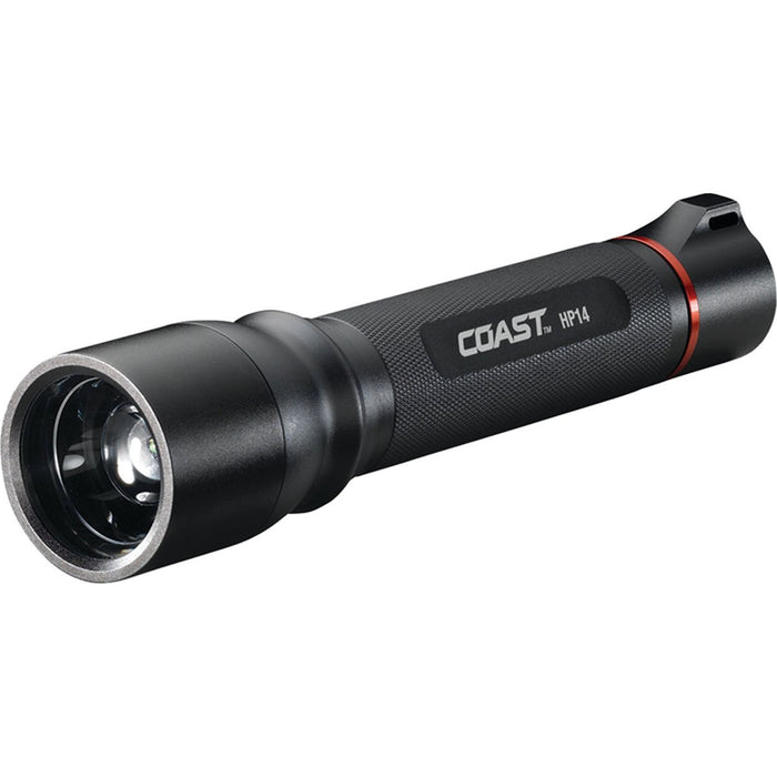 Coast HP8414CP Focusing Flashlight, 1.5 V, LED Lamp, Alkaline Battery, Black