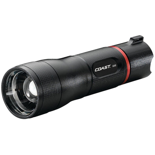 Coast TT8607CP Focusing Flashlight, 1.5 V, LED Lamp, Alkaline Battery, Black