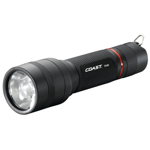 Coast TT7736TSCP Flashlight, 1.5 V, LED Lamp, Alkaline Battery, Black