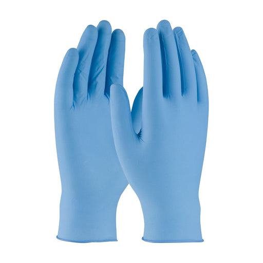 PIP 63-332PF Large Disposable Nitrile Glove, Powder Free with Textured Grip - 5 Mil