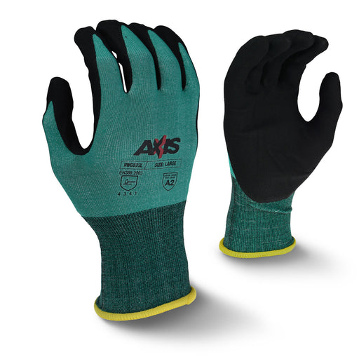 Radians RWG533 Axis Cut Protection Level A2 Foam Nitrile Coated Gloves (Multiple Sizes Available)