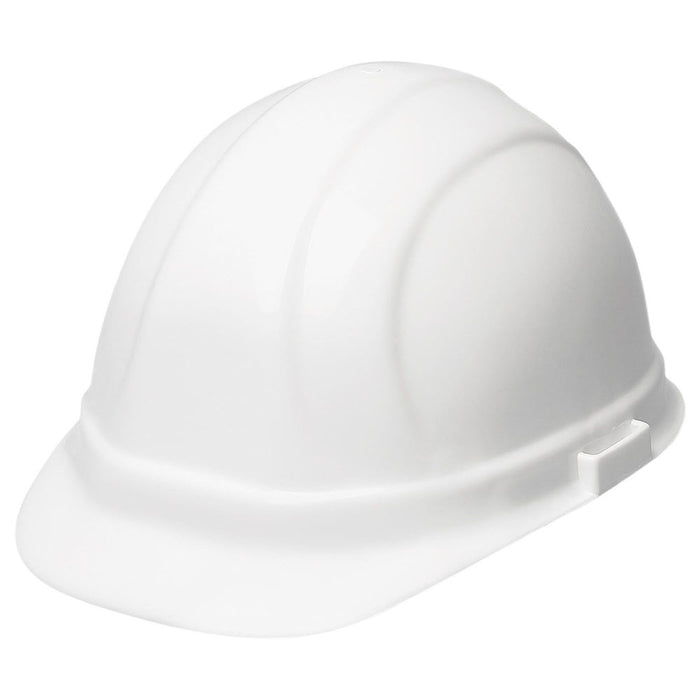 ERB Industries 19951 White Hard Hat With Ratchet Suspension Omega II