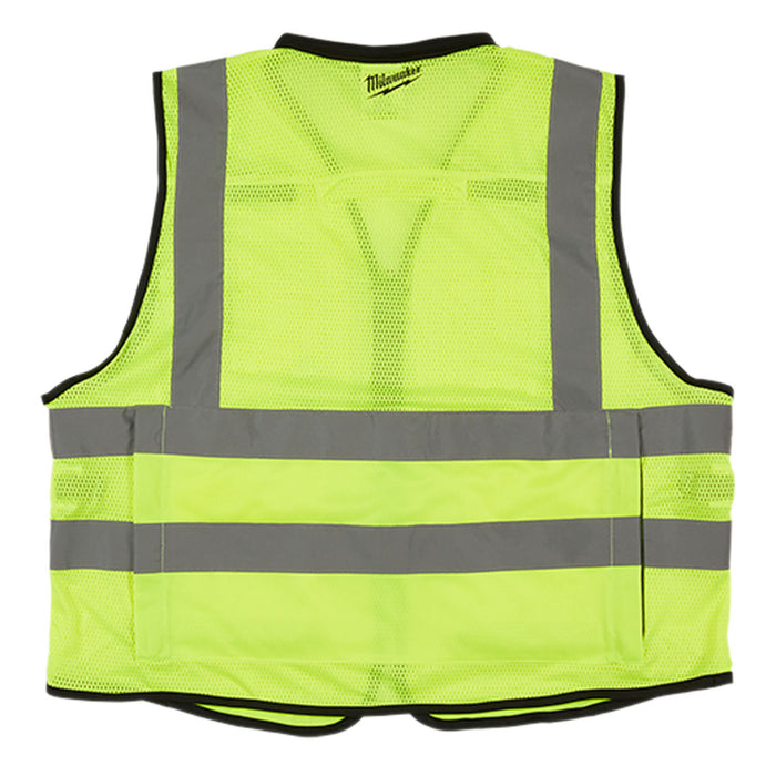 Milwaukee Yellow High Visibility Performance Safety Vests (Sizes S to XXXL)