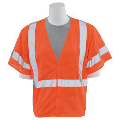 ERB Industries 14559 S662 Class 3 Mesh Safety Vest Orange Large