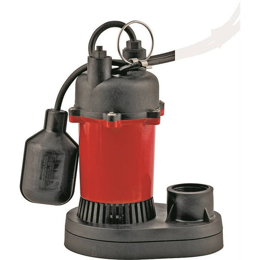 Franklin Electric 4427118 Red Lion RL-SP25T Series 14942739 Sump Pump, 115 V, 6 A, 1/8 in Inlet, 1-1/2 in Outlet, 540 gph