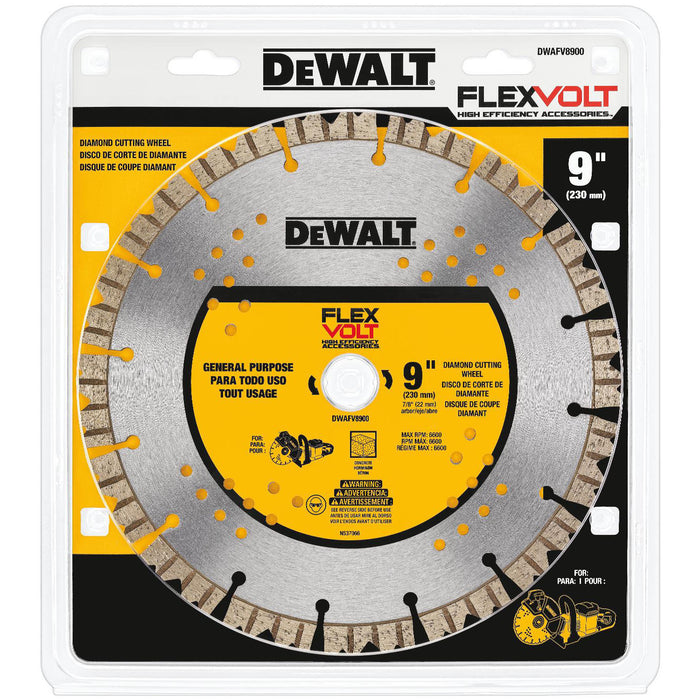 DeWalt DWAFV8900 Flexvolt® Diamond Cutting Wheel