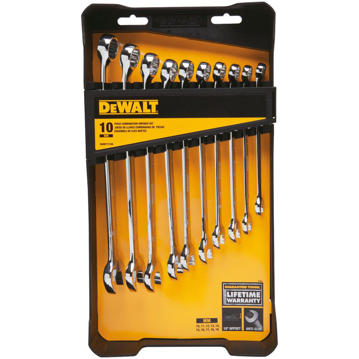 DeWalt DWMT72166 Combination Wrench Set, 10 Pieces, MM