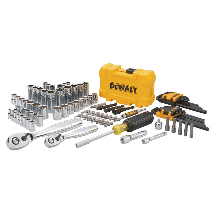 DeWalt DWMT73801 Metric/Sae Socket Wrench Set, 108 Pieces, 1/4 Or 3/8 In, 6 Points