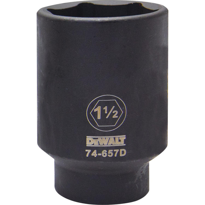 DeWalt DWMT74657OSP 6 PT 1/2" Deep Drive Impact Socket 1-1/2" SAE