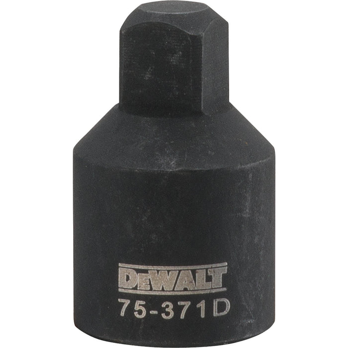 Dewalt DWMT75371OSP Reducing Impact Adapter, 3/8 In Male, 1/2 In Female, Black Oxide