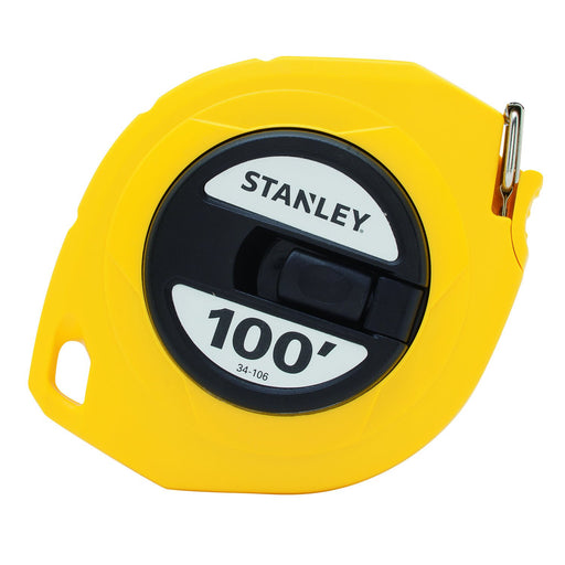 Stanley 34-106 Measuring Tape, 100 Ft L X 3/8 In W, Steel