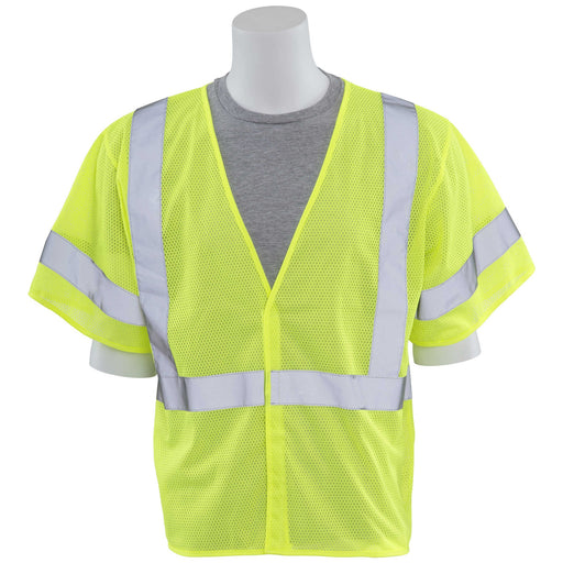 ERB Industries S662 Class 3 Lime Mesh Vest (Sizes: M-3XL) (Colors: Lime or Orange)