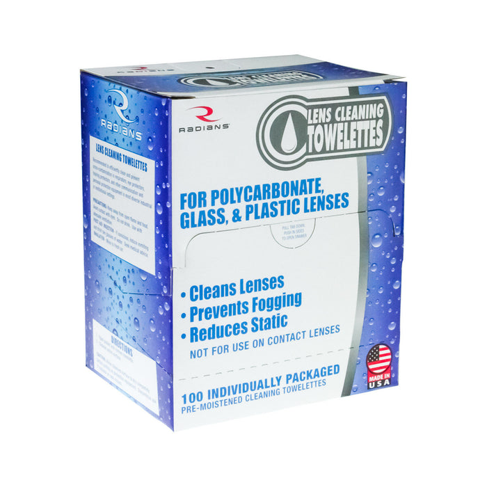 Radians LCD100 Safety Glass Lens Cleaner Towelette Dispenser