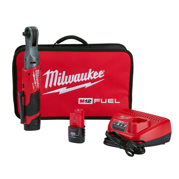 Milwaukee 2557-22 M12™ FUEL™ 3/8 in. Ratchet 2 Battery Kit