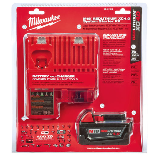 Milwaukee 48-59-1850 / 48-59-1840 M18™ Redlithium™ Xc5.0 System Starter Kit