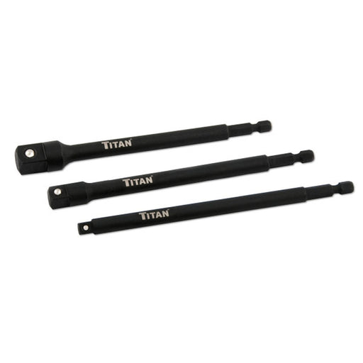 Titan Tool 12086 3Pc 6 In. Long Socket Adapter Set