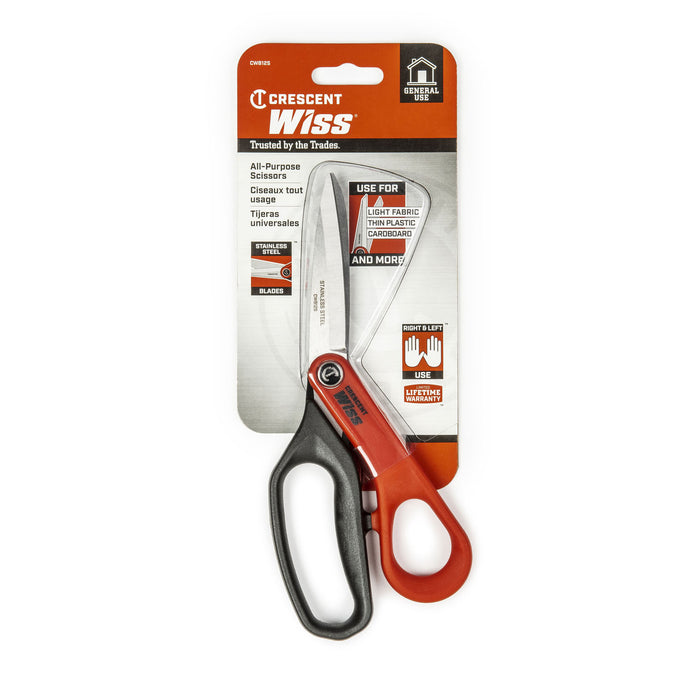 Crescent Tools CW812S 8-1/2" Stainless Steel All Purpose Tradesman Shears