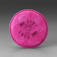 ERB Industries 13546 3M 2091 Particulate Filter P100 For Half Mask Respirator