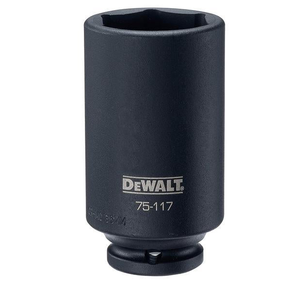 Dewalt 1/2 Inch Drive Deep Metric Impact Sockets 6pt (Sizes: 12mm, 14mm, 15mm, 16mm, 17mm, 19mm, 20mm, 21mm, 22mm, 24mm, 36mm)