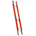 Louisville Fe3200 2-Section Heavy Duty Extension Ladder, 300 Lb, 1.626 In, 3-1/4 In