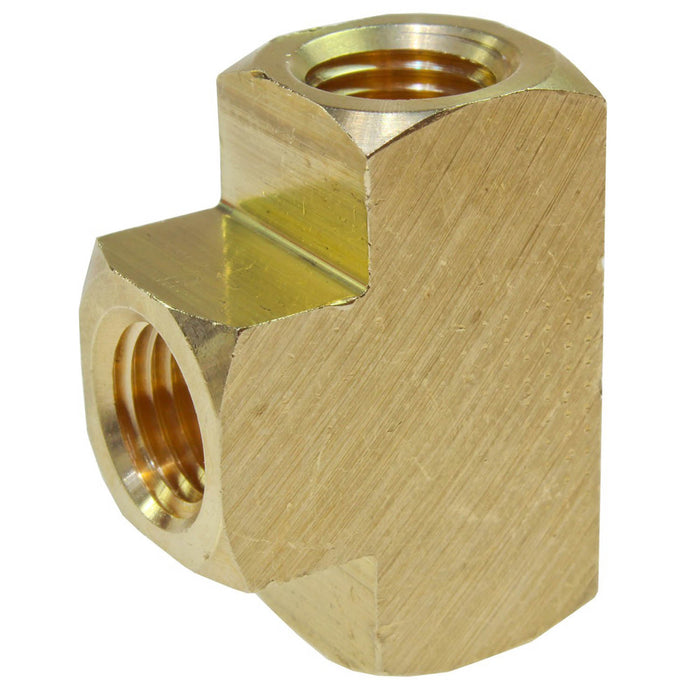 Coilhose Pneumatics T006 Tee, 3/8" FPT Brass Pipe Fitting